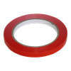 Tape 9mm PVC 66m op rol Rood