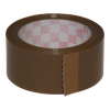 Tape 48mm 35my PP Acrylaat 66m op rol Superplus Bruin