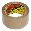 Tape 50mm 28my PP Hotmelt 66m op rol 3M 371 Bruin