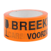 Tape 50mm PVC 66m op rol Breekbaar Oranje